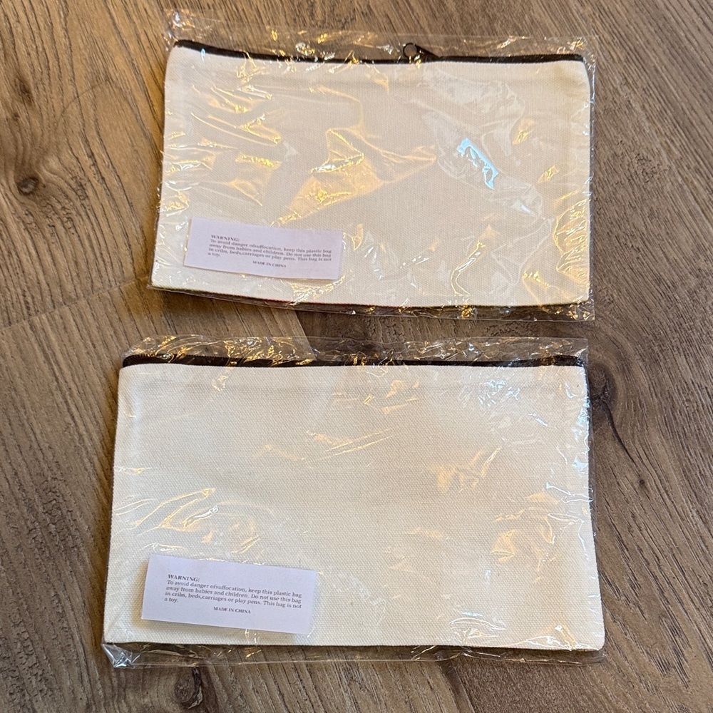 Set of 2 Floral and Mushroom Patterned Pouches - Picture 6 of 7